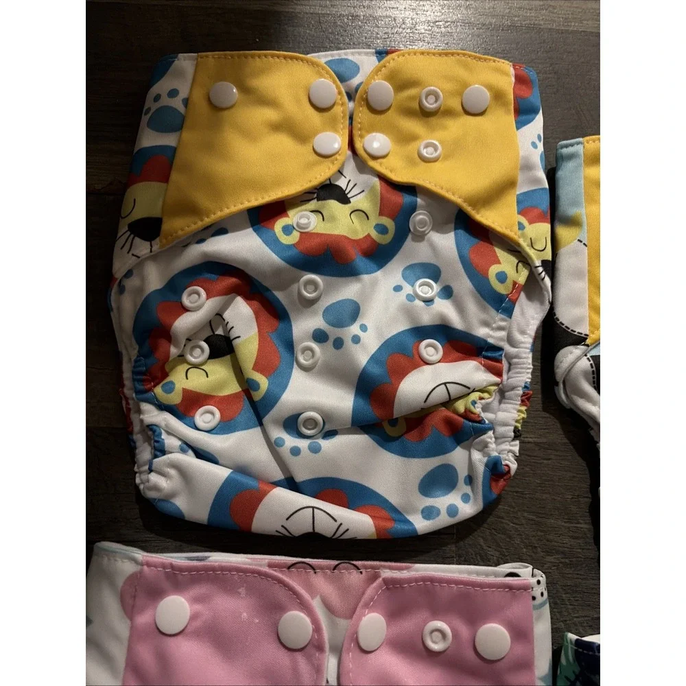 4 Brand New Cloth Diapers One Size